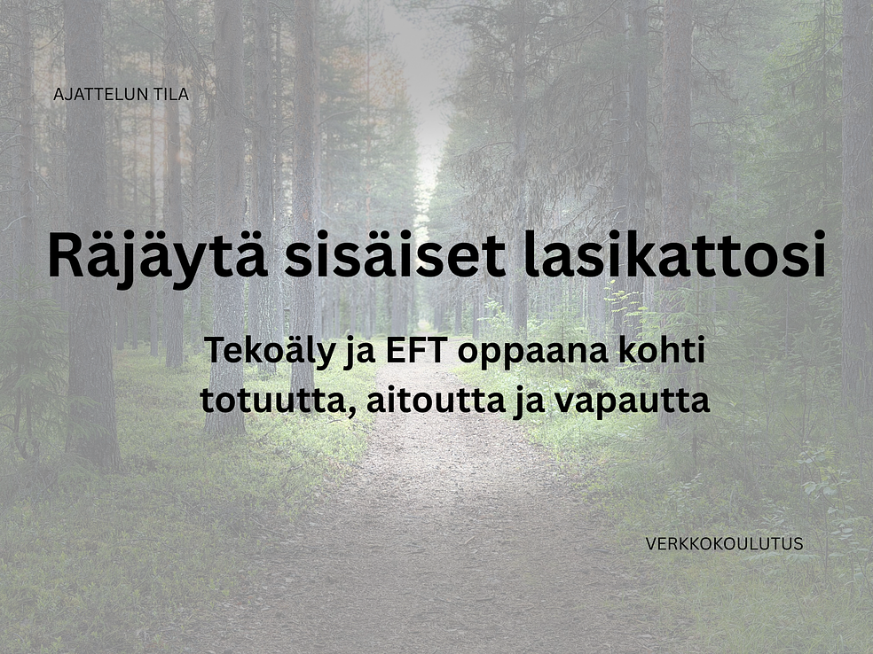Räjäytä sisäiset lasikattosi by Ajattelun Tila